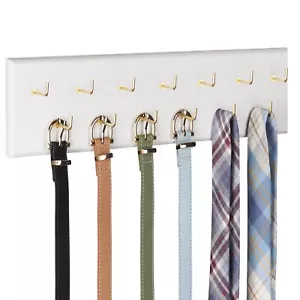 Belt Hanger Wall Mount Belt Organizer for Closet Holds Over 28 Belts Wooden W... - Picture 1 of 6