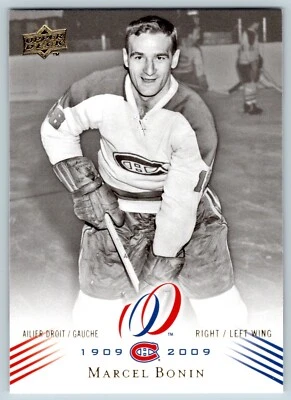 MARCEL BONIN 2008-09 UPPER DECK MONTREAL CANADIENS CENTENNIAL 08-09 NO 72  24238 - Image 1 of 2