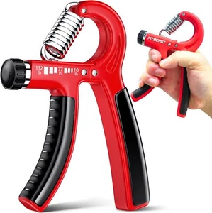 Adjustable Hand Grip Strengthener, 10-132 lbs (1pc),Red - Picture 1 of 6