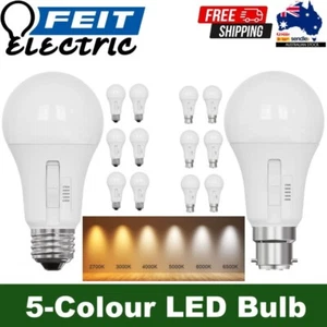 Feit Electric 6 Pack 5-Colour Dimmable LED Light Bulbs 9W 810 Lumens E27 or B22 - Picture 1 of 16