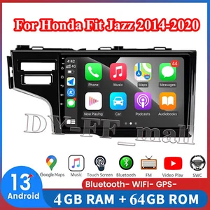Für Honda Fit Jazz 2008-2013 4+64G Android 13 Autoradio CarPlay GPS Navi RDS BT - Picture 1 of 19