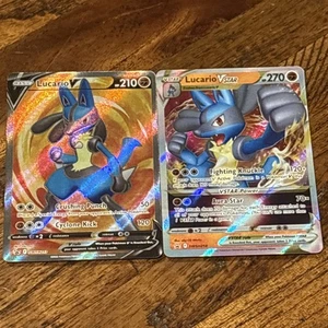 Lucario VSTAR SWSH214 Lucario V SWSH213 Promo SWSH: Sword & Shield Cards NM - Picture 1 of 3