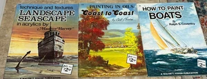 Walter Foster LOT of 3 How to Draw Paint Books Vintage Boats Coast to Coast Sea - Picture 1 of 1