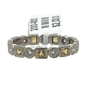 Platinum Vintage-Inspired Anniversary Band (1.17ct) - Picture 1 of 1