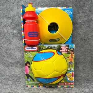 Juego de fútbol de iniciación Little Tikes pelota botella de agua conos niño juguete deporte - Imagen 1 de 6