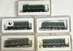 Märklin mini-club 5x vagones de cercanías históricos muy bien conservados en embalaje original - Imagen 1 de 1