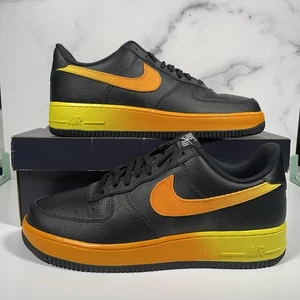 Nike Air Force 1 '07 LV8 Black Orange Peel CJ0524-001 Size 9 Men's - Picture 1 of 7