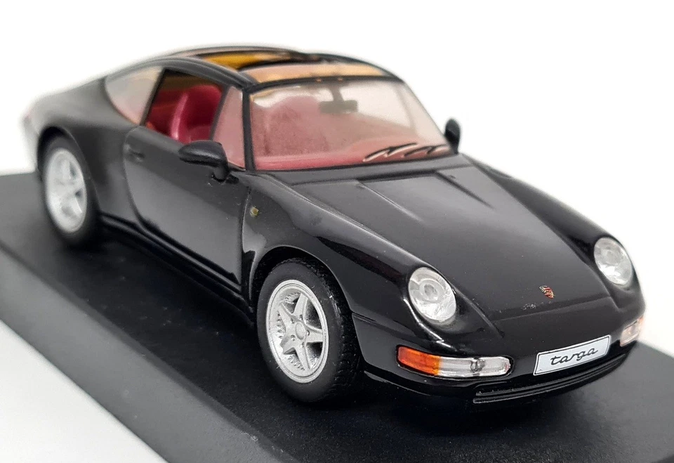 Atlas 1/43 - Porsche 911 993 Carrera Targa 1995 Black Diecast Scale Model Car - Imagem 1 de 4