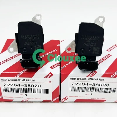 For 08-16 Lexus LS600H 5.0L V8 22204-38020 2PCS Air Flow Meter MAF Mass Sensor Foto 1 de 4