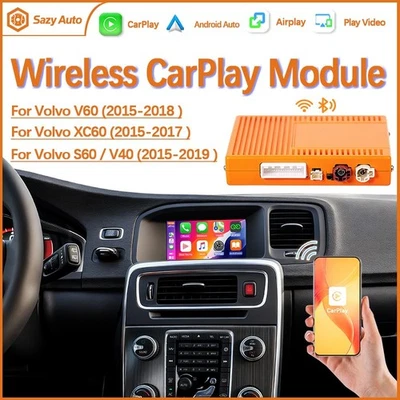 Módulo inalámbrico Carplay Android automático para Volvo XC60 S60 V40 V60 XC90 S90 Foto 1 de 4