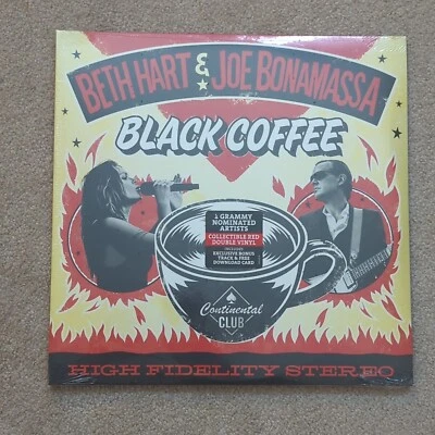 Beth Hart & Joe Bonamassa - Black Coffee. Red Double Vinyl. Bonus Track. New - Image 1 of 4