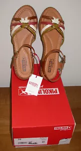 Nuevo en caja Sandalias de cuero brandy Pikolinos Algar W0X-0521C1 talla 39 UE - Imagen 1 de 3