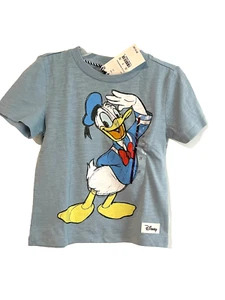 Disney Donald Duck T-Shirt Toddler Boys Size 2T Blue "Donald One Lucky Duck" NEW - Picture 1 of 6