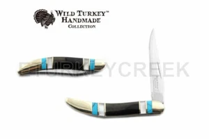 Cuchillo Plegable Wild Turkey Hecho a Mano Motociclista Palillo de Dientes 3.5" Cerrado Llevar Todos los Días - Imagen 1 de 1