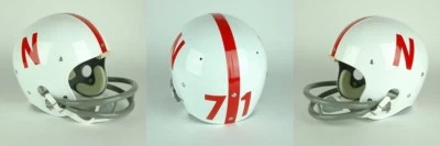 NEBRASKA CORNHUSKERS 1970-1981 Vintage Riddell TK Suspension Football Helmet - Image 1 of 4