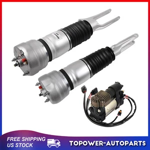 3PCS Front Air Suspension Struts Shock Compressor For 10-13 Porsche Panamera 970 - Picture 1 of 1