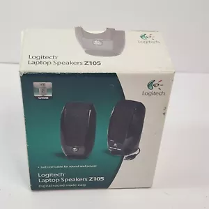 Logitech Laptop Speakers Z105 Digital Sound Made Easy USB Opened Never Used - Picture 1 of 4