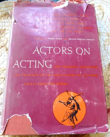 CELEBRITY Actors On Acting Book Owned by Penny Marshall Inscribed Martin Landau Cover