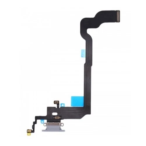 Cable flexible de puerto de carga premium para iPhone X - plateado Foto 1 de 1