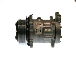 Klimakompressor Original Sanden SD7H15 4762 155cc Poly-V 8 Rippen vertikal 119mm 24V - Bild 1 von 1