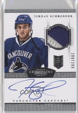 2013-14 Panini Dominion /299 Jordan Schroeder #187 RPA Rookie Patch Auto RC