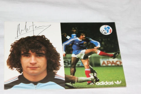 Postcard Adidas Vintage Player Federation French Football Dominique Rochetau Cover