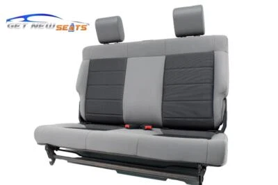 2007 - 2018 Jeep Wrangler JK (2-Door) Gray Cloth Rear Seat 2008 2009 2010 2011 Foto 1 de 4