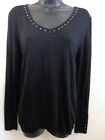 MNG Suit Sweater Women's M Black Catania Long Sleeve V Neck New With Tags