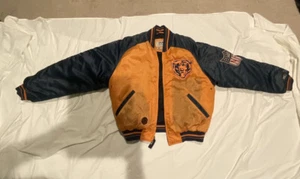 Chicago Bears Throwback Collection Mirage Bomber Jacket Size L NFL Insulated - Picture 1 of 12