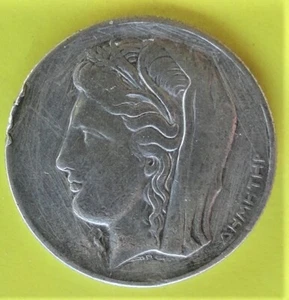 Greece 10 drachmai 1930  DIMITRA Goddess of agriculture. Silver/- - Picture 1 of 4