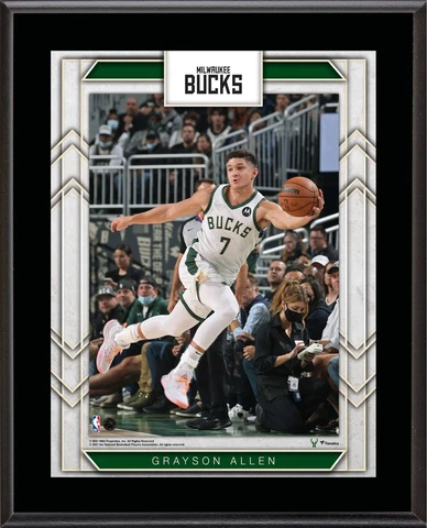 Grayson Hill Milwaukee Bucks 10.5" x 13" Sublimated Player Plaque Cover