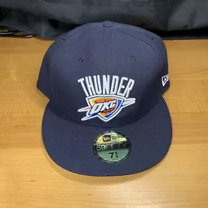 Oklahoma City Thunder 59Fifty New Era Hat Cap OKC NBA NEW Size 7 5/8 - Picture 1 of 5