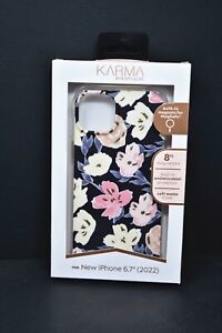 KARMA by Body Glove Blush Navy Floral Case w/ MagSafe for Apple iPhone 14 Plus