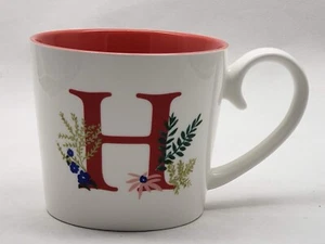OPALHOUSE FLORAL MONOGRAM INITIAL “H” Mug, 16 oz / 3 1/2" Target - Picture 1 of 10