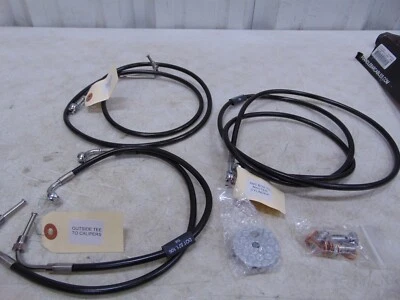 Kit de línea de freno de manillar LA Choppers vinilo negro 12"-14" 08-13 FLH LA-8051B13B Foto 1 de 4