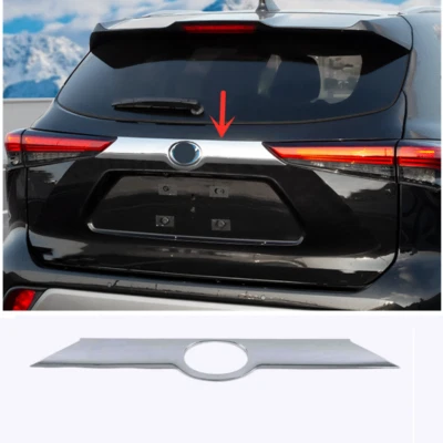Cubierta moldura tapa maletero trasero cromado ABS para coche Toyota Highlander 2022-2023 Foto 1 de 4