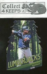2019 Leather & Lumber Lumberjacks #LJ-5 Nelson Cruz (Minnesota Twins Die-Cut) - Picture 1 of 2