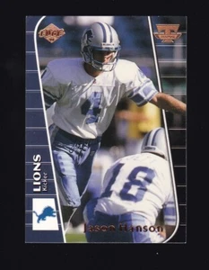 1999 Collectors Edge Triumph Jason Hanson #T72 Detroit Lions - Picture 1 of 2