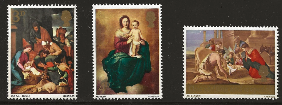 Great Britain Scott #522-24, Singles 1967 Complete Set FVF MNH - Image 1 of 1