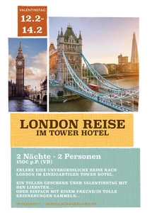 12.2 - 14.02.2023 London Aufenthalt am Valentinstag - Bild 1 von 6