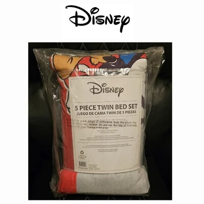 🔥 Juego de cama doble Disney de 5 piezas, Minnie, Mickey y Pluto✨NUEVO, embalaje sellado MFR Foto 1 de 4