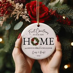 Personalized First Christmas in Our New Home Ornament 2024, Custom 1st Christmas - Picture 1 of 2