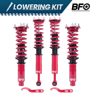 BFO Full Coilovers Shocks For Honda Accord 98-02 Acura TL 99-03 Adj Height — 第 1/4 张图片