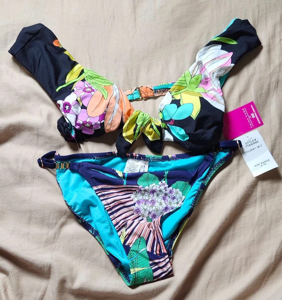 Traje de baño bikini Trina Turk Birds Of Paradise 2 piezas talla 6 Foto 1 de 4