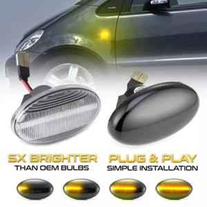 2pcs Led Dynamic Signal Side Marker Light For Mercedes Benz Smart W450 W168 W415 - Picture 1 of 12