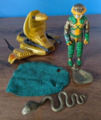 G.I. Figura de acción de vehículo GI JOE 1986 SERPENTOR con Air Chariot 86 Foto 1 de 4