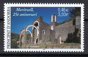 Andorra French 2001 MNH Mi 573 Sc 542 Chapel of the Virgin of Meritxell ** - Picture 1 of 1