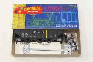 HO Roundhouse 1496 3-Bay Hopper Baltimore & Ohio B&O 12783 Black Kit - Picture 1 of 7