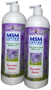 Lavender MSM Lotion - 32 oz (2 PACK) - Picture 1 of 4