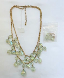 Nuevo collar para mujer Sarina imitación cristal con pendientes colgantes    - Imagen 1 de 2